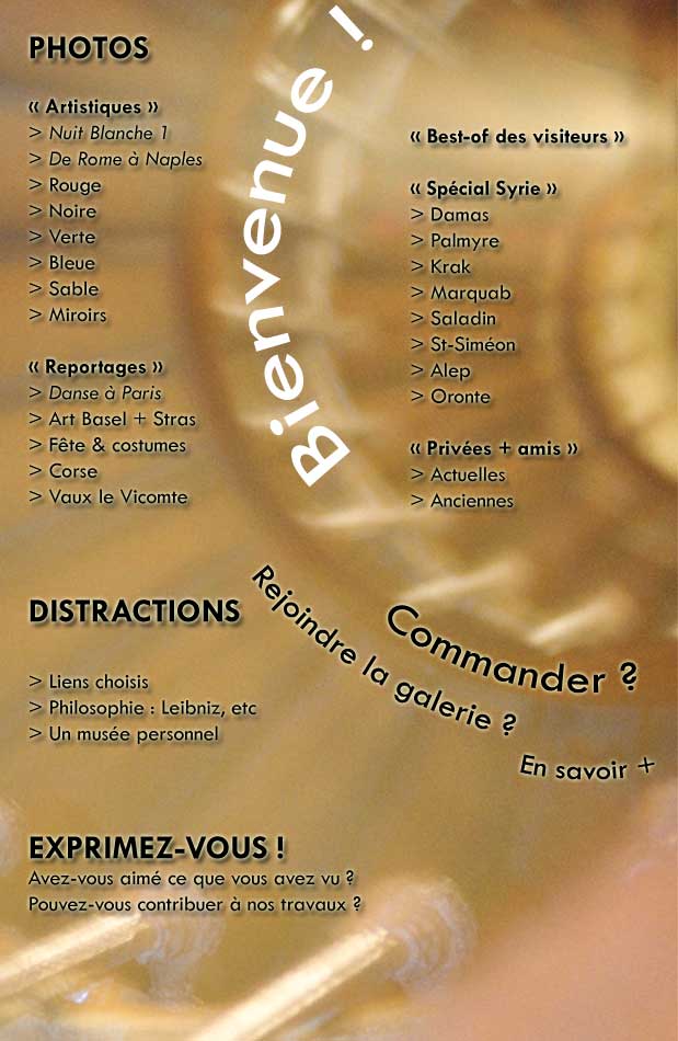 Cliquez sur la section de votre choix...
